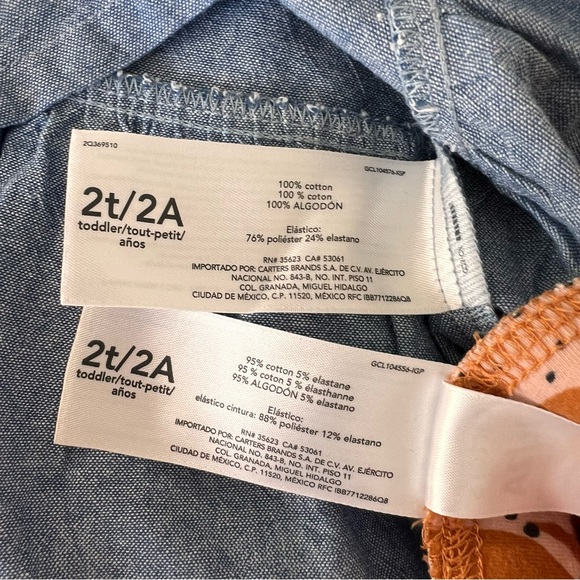 Baby & Toddler Girl Carter's 2-Piece
Chambray Top & Legging Set SIZE 2T - Picture 14 of 14